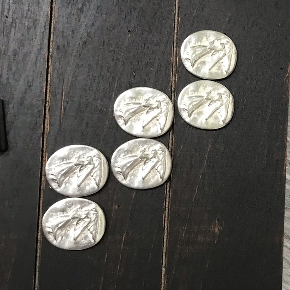 🆕NWT VILMAIN PEWTER pocket Angel Set of 6 - Picture 4 of 6